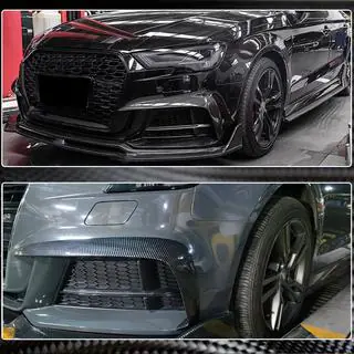 Nebelscheinwerferblenden V2 (für S-Line Sedan 2015-2019, Carbon) Foto 3