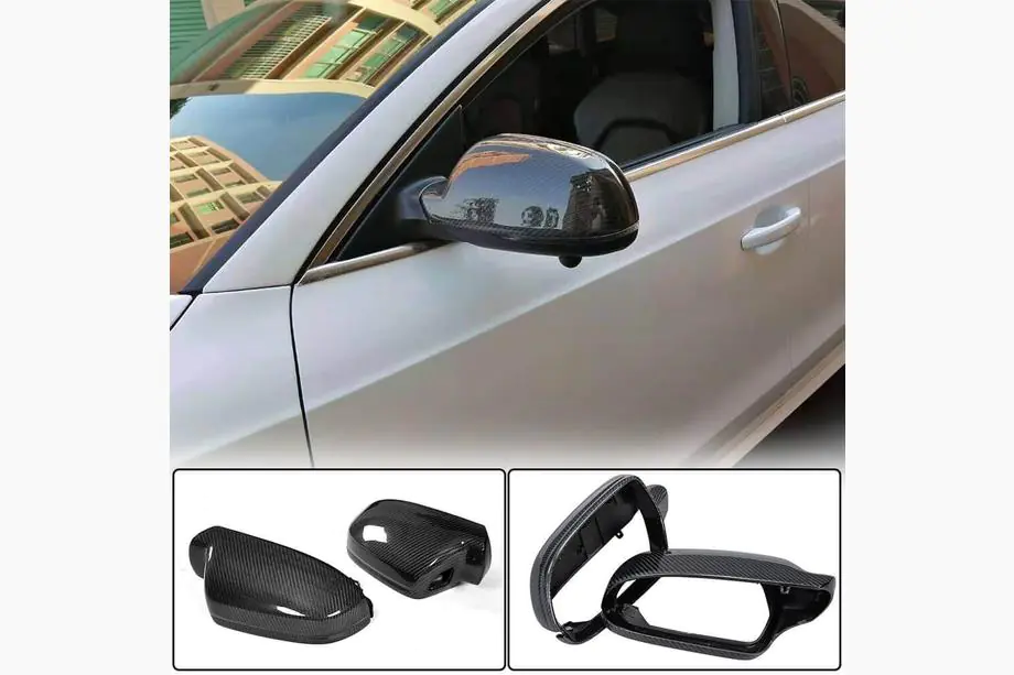 Audi A4 B8 2007-2015 Spiegelabdeckungen (2011-2015, Carbon) Image