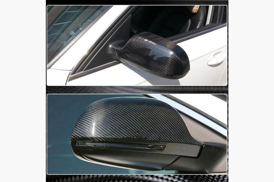 Audi A4 B8 2007-2015 Spiegelabdeckungen Ersatz Style (Carbon) V3 Foto 3