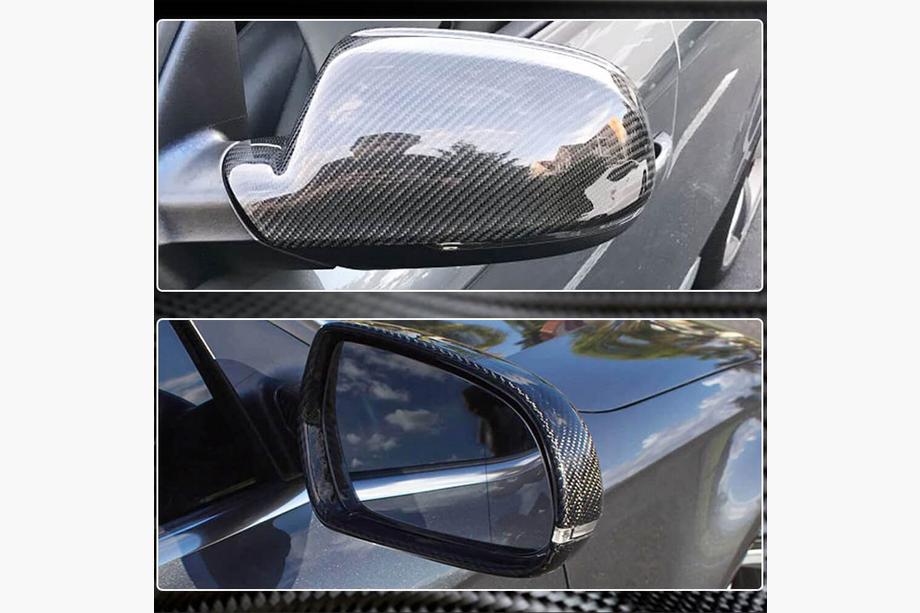 Audi A4 B8 2007-2015 Spiegelabdeckungen Ersatz Style (Carbon) V3 Foto 4