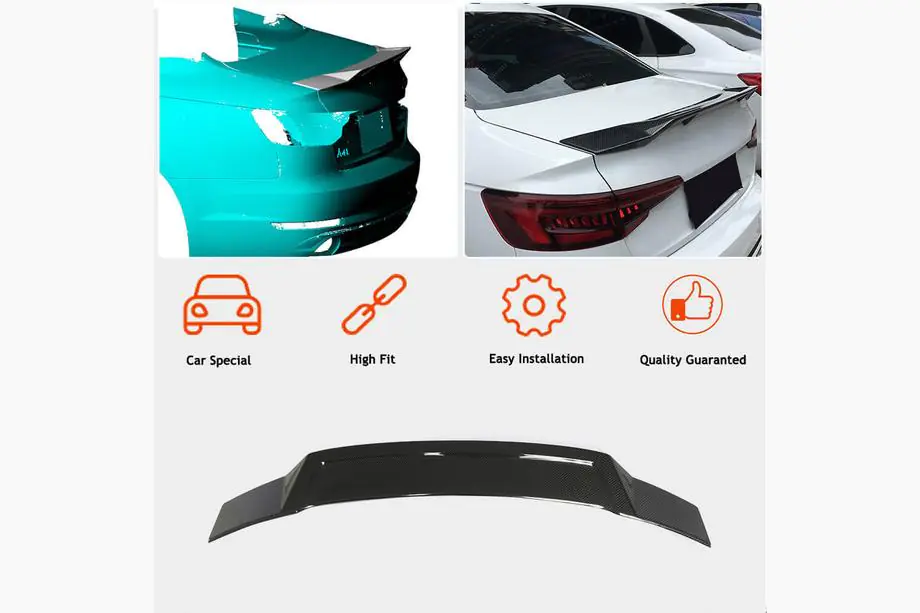 Audi A4 B9 2015-2024 Spoiler V2 (für Sedan, Carbon) Foto 2