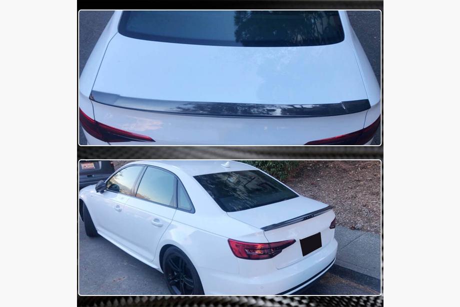 Audi A4 B9 2015-2024 Spoiler V5 (für Sedan, Carbon) Foto 6
