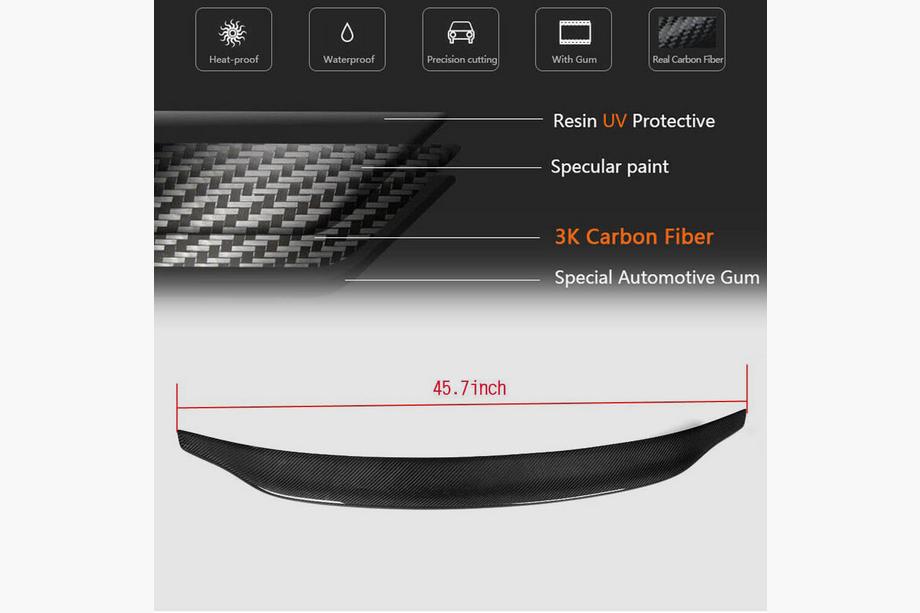 Audi A5 2007-2015 Heckspoiler V2 (für Sportback, Carbon) Foto 5