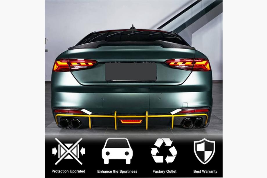 Audi A5 2016-2025 Heckspoiler (für Sportback, Kunststoff) Foto 2