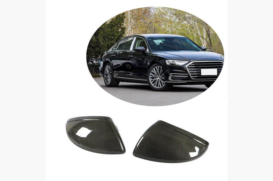 Audi A6 C8 2018–2025 Spiegelabdeckungen Ersatz Style (Carbon) V2 Foto 1
