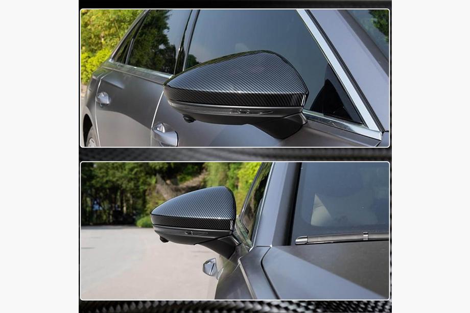 Audi A6 C8 2018–2025 Spiegelabdeckungen Ersatz LHD (Carbon) V2 Foto 3