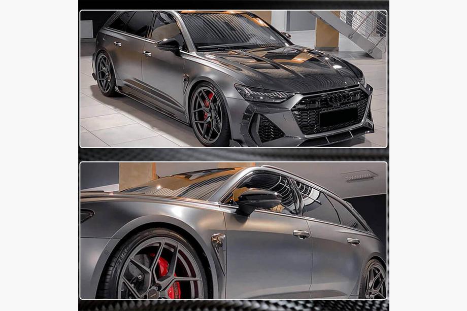 Audi A6 C8 2018–2025 Spiegelabdeckungen Ersatz LHD (Carbon) V2 Foto 4
