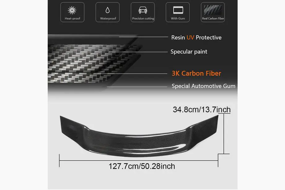 Audi A6 C8 2018–2025 V1 Heckspoiler (für Limousine, Carbon) Foto 4