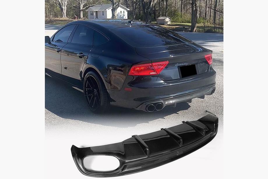 Audi A7 2010-2018 Heckdiffusor V2 (für S-Line, 2010-2014, Carbon) Image