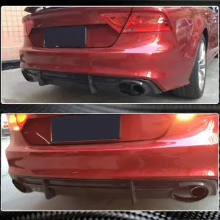 Heckdiffusor V3 (für S-Line, 2010-2014, Carbon) Foto 3