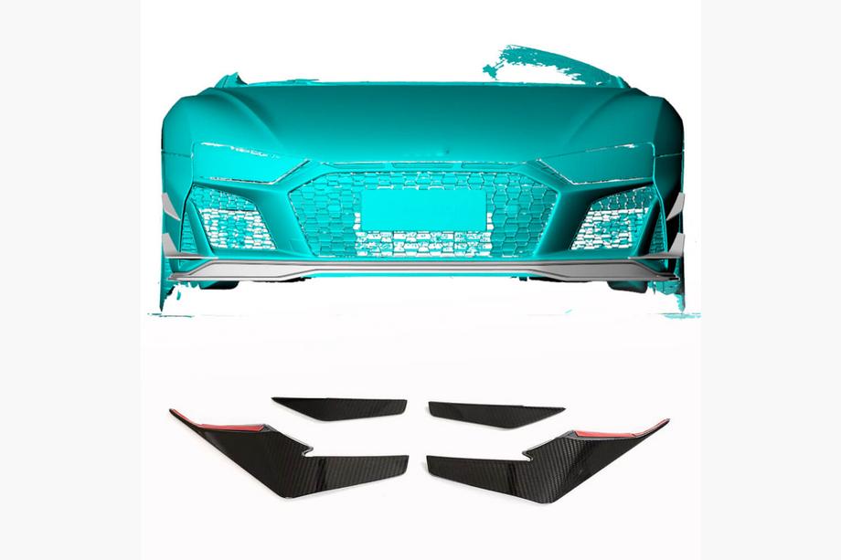 Audi R8 2015- Frontstoßstangenaufsätze V2 (2023+, Carbon) Image