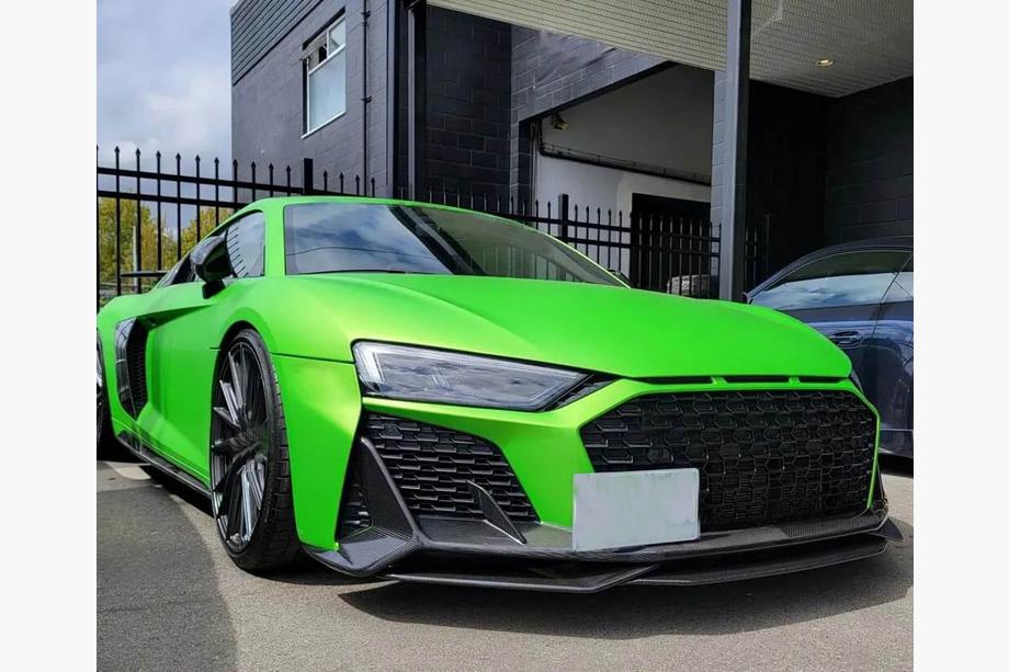 Audi R8 2015- Frontstoßstange Lippe V1 Aufsatz (Carbon) Foto 7