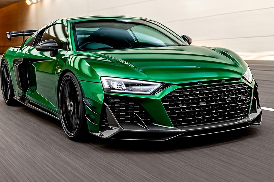 Audi R8 2015- Frontstoßstange Lippe V1 Aufsatz (Carbon) Foto 1