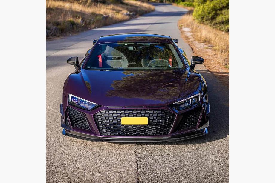 Audi R8 2015- Frontstoßstangenlippe Lip V2 (2023+, Carbon) Foto 2