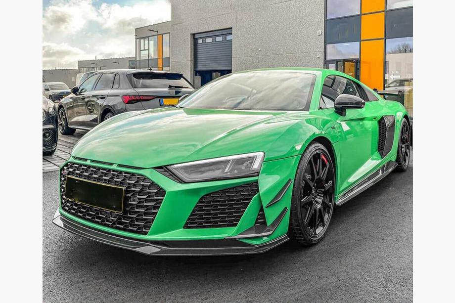Audi R8 2015- Frontstoßstangenlippe Lip V2 (2023+, Carbon) Foto 4