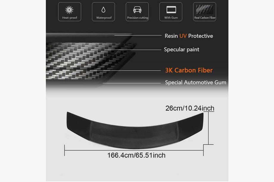 Audi R8 2015- Spoiler V1 (Carbon) Foto 5
