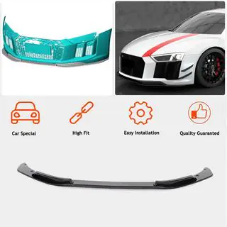 Frontlippe Lip V3 für Frontstoßstange (2015-2020, Carbon) Foto 2