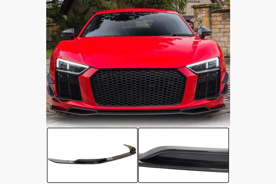 Audi R8 2015- Frontlippe Lip V3 für Frontstoßstange (2015-2020, Carbon) Image