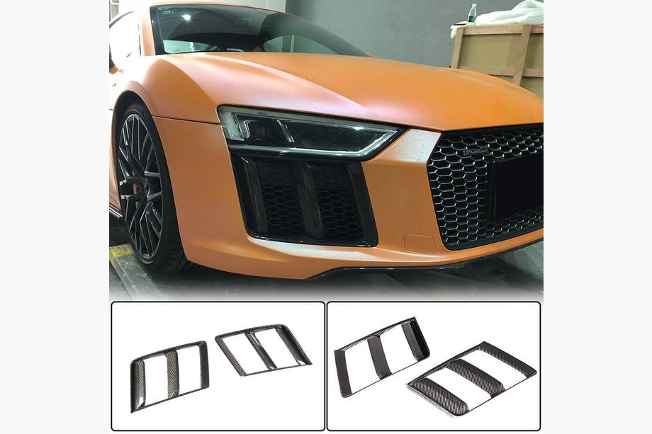 Audi R8 2015- Frontstoßstangenaufsätze V1 (2015-2020, Carbon) Image