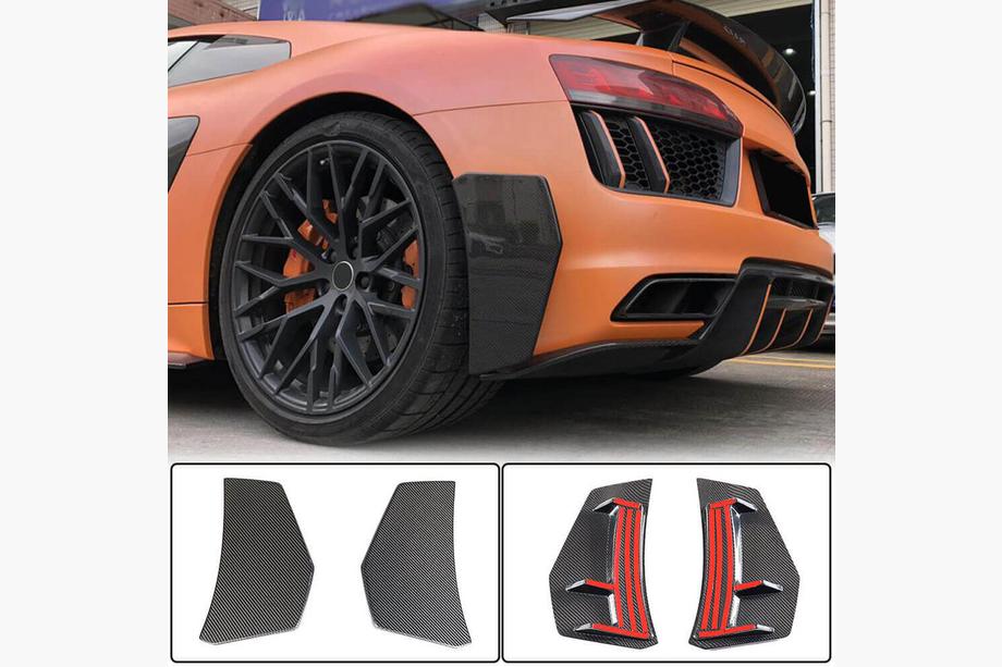 Audi R8 2015- Heckstoßstangen-Splitter V1 (2015-2020, Carbon) Image