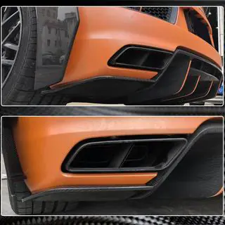 Heckstoßstangen-Splitter V2 (2015-2020, Carbon) Foto 4