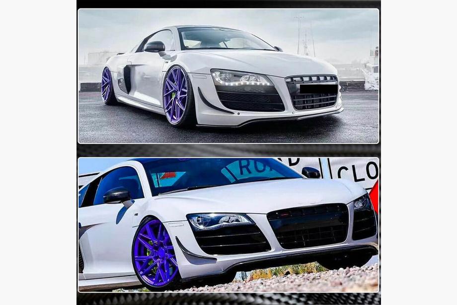 Audi R8 2006-2015 Frontstoßstangenlippe (Carbon) Foto 4