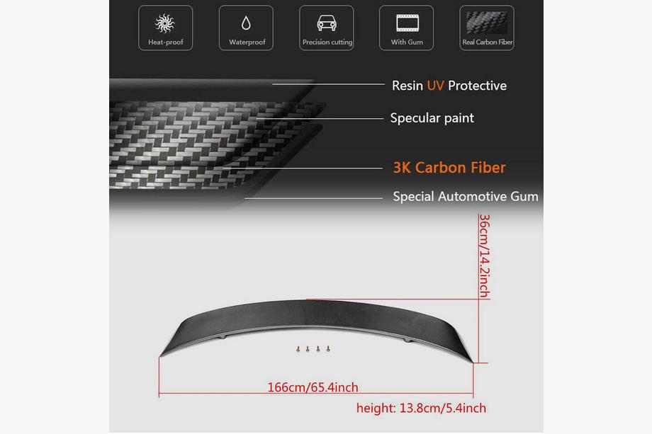 Audi R8 2006-2015 Heckspoiler V1 (Carbon) Foto 7