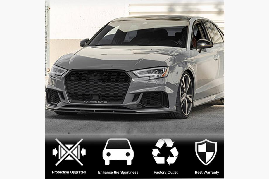 Audi A3 2012-2020 Frontstoßstangen-Lippe V5 (für RS3 Sedan 2017-2020, Carbon) Foto 3