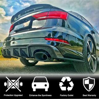 Heckdiffusor mit LED-Bremslicht V2 (für RS3 2017-2019, Carbon) Audi A3 2012-2020 Foto 2