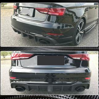 Heckdiffusor mit LED-Bremslicht V2 (für RS3 2017-2019, Carbon) Audi A3 2012-2020 Foto 3