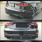 Audi A3 2012-2020 Heckdiffusor Stoßstange (Carbon) (mit LED-Bremslicht) V2 Foto 3