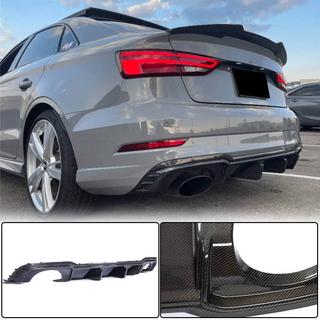 Heckstoßstangen-Diffusor V1 (für RS3 Sedan 2017-2019, Carbon) Audi A3 2012-2020 Foto 1