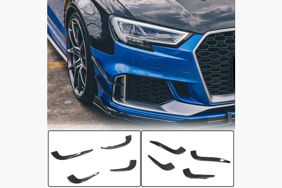 Audi A3 2012-2020 Frontstoßstangen-Lippe V2 (für RS3 Sedan 2017-2020, Carbon) Image