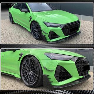 Frontstoßstangen Lippe V1 (für RS7 2018-2022, Trockencarbon) Foto 4