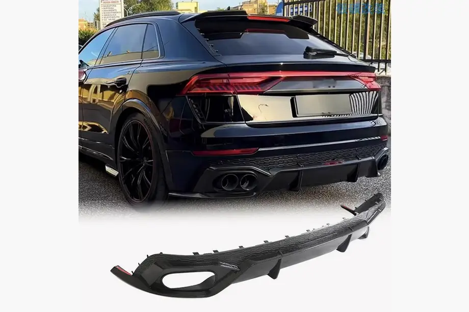 Heckdiffusor Stoßstange (2020-2023, Carbon) Audi Q8 2018- Foto 1