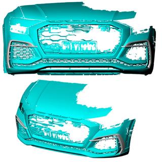 Abdeckungen für Nebelscheinwerfer (Carbon) Audi Q8 2018- Foto 2