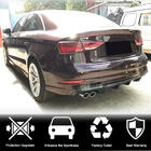 Audi A3 2012-2020 Heckstoßstangen-Diffusor V5 (für S-Line Sedan 2017-2020, Carbon) Foto 2