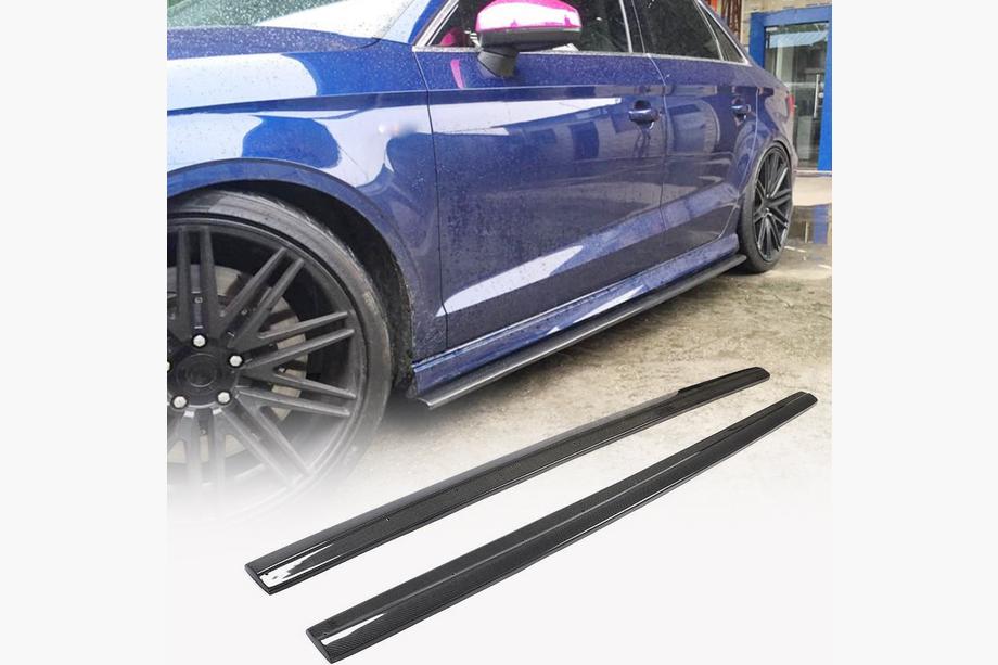 Audi A3 2012-2020 Seitenschweller V3 (für S-Line Sedan, Carbon) Image