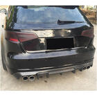 Audi A3 2012-2020 Heckstoßstangen Diffusor V1 (für S-Line HB 2012-2016, Carbon) Foto 2
