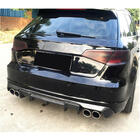 Audi A3 2012-2020 Heckstoßstangen Diffusor V1 (für S-Line HB 2012-2016, Carbon) Foto 3