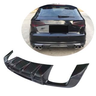 Heckstoßstangen Diffusor V1 (für S-Line HB 2012-2016, Carbon) Audi A3 2012-2020 Foto 1