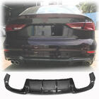 Audi A3 2012-2020 Heckstoßstangen-Diffusor V4 (für S-Line Sedan 2017-2020, Carbon) Foto 1