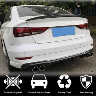 Heckstoßstangen-Diffusor V4 (für S-Line Sedan 2017-2020, Carbon) Audi A3 2012-2020 Foto 2