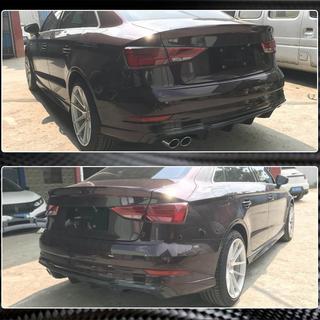 Heckstoßstangen-Diffusor V4 (für S-Line Sedan 2017-2020, Carbon) Audi A3 2012-2020 Foto 4