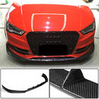 Audi A3 2012-2020 Frontlippe für die vordere Stoßstange Lip V2 (für S-Line Sedan 2012-2016, Carbon) Foto 1