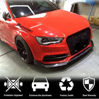 Frontlippe für die vordere Stoßstange Lip V2 (für S-Line Sedan 2012-2016, Carbon) Audi A3 2012-2020 Foto 2