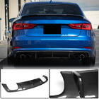 Audi A3 2012-2020 Heckstoßstangen-Diffusor V2 (für S-Line Sedan 2012-2016, Carbon) Foto 2