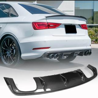 Heckstoßstangen-Diffusor V2 (für S-Line Sedan 2012-2016, Carbon) Audi A3 2012-2020 Foto 1