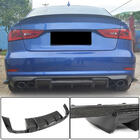 Audi A3 2012-2020 Heckstoßstangen-Diffusor V1 (für S-Line Sedan 2012-2016, Carbon) Foto 1