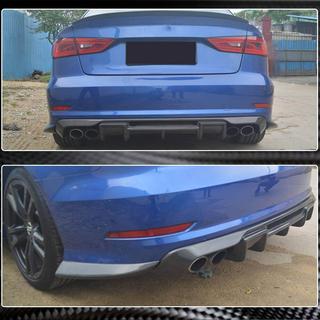 Heckstoßstangen-Flaps Flap (für S-Line Sedan 2012-2016, Carbon) Audi A3 2012-2020 Foto 3